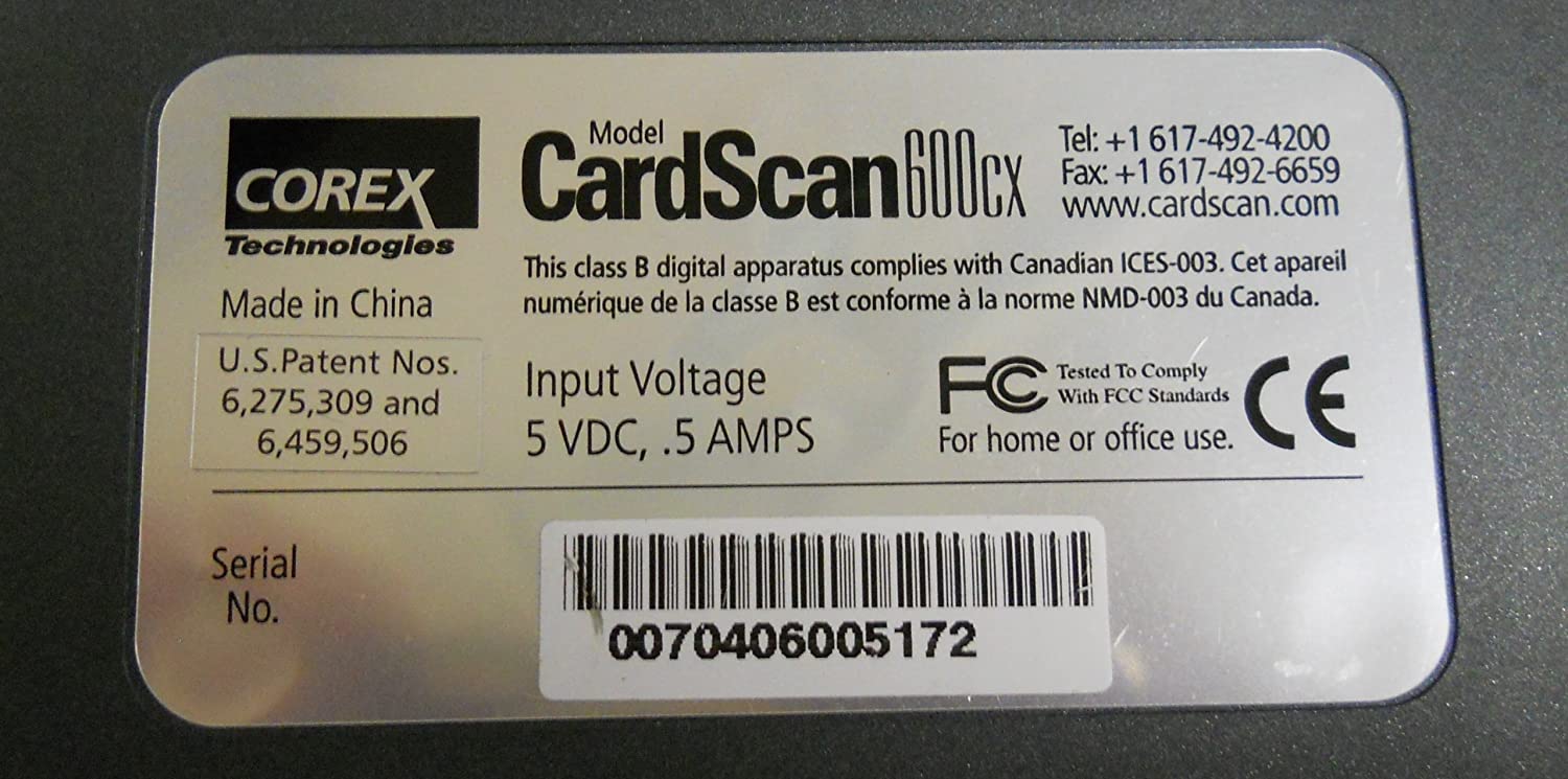 cardscan 800c software